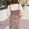 Abigail Plaid Overall Dress