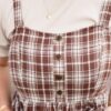 Abigail Plaid Overall Dress