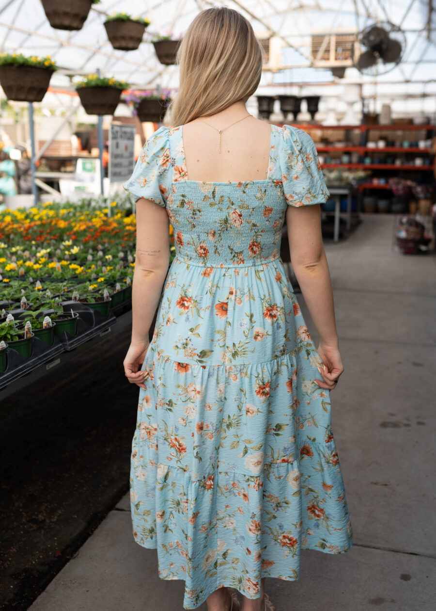 Addilynn Blue Floral Dress