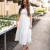 Addyson White Ruffle Dress