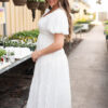 Addyson White Ruffle Dress