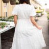Addyson White Ruffle Dress