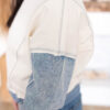 AlainaTwoToneDenimPullover_DSC4512.jpg Alaina Two Tone Denim Pullover