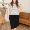 AlisonBlackDrawstringSkirt.jpg Alison Black Drawstring Skirt