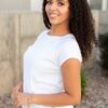 Amala White Raglan Top
