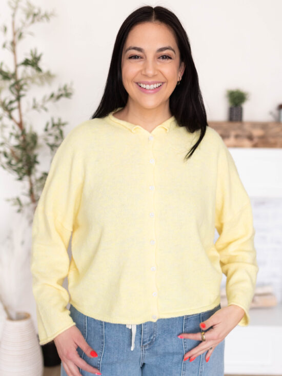 Amelia Yellow Cardigan