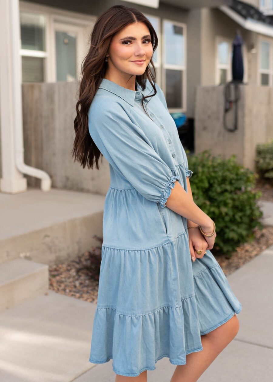 AnnaChambrayTieredDress_DSC4649.jpg Anna Chambray Tiered Dress