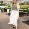 Annika White Striped Dress