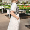 Annika White Striped Dress