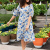 Ansley Blue Floral Dress