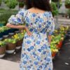 Ansley Blue Floral Dress