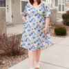 Ansley Blue Floral Dress