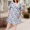 Ansley Blue Floral Dress