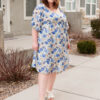 Ansley Blue Floral Dress