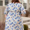 Ansley Blue Floral Dress