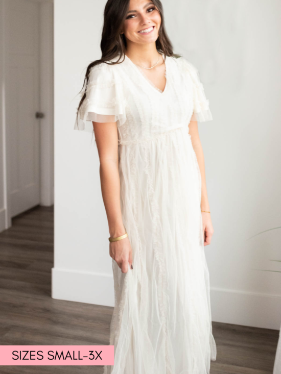 ArabellaCreamSheerRuffleDress2_414286b3-a33f-4803-8694-2a0a07d173da.png Arabella Cream Sheer Ruffle Dress
