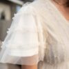 Arabella Cream Sheer Ruffle Dress