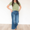 Ari Sage Ribbed Top
