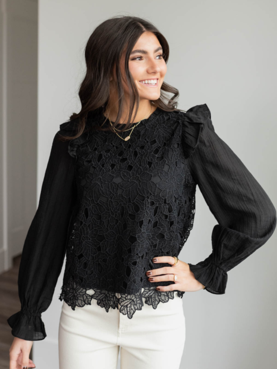 AubreyBlackLaceTop.png Aubrey Black Lace Top