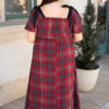 Aubrey Red Plaid Bow Dress
