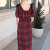 Aubrey Red Plaid Bow Dress