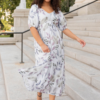 Audrie Lavender Floral Dress