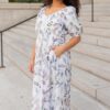 Audrie Lavender Floral Dress