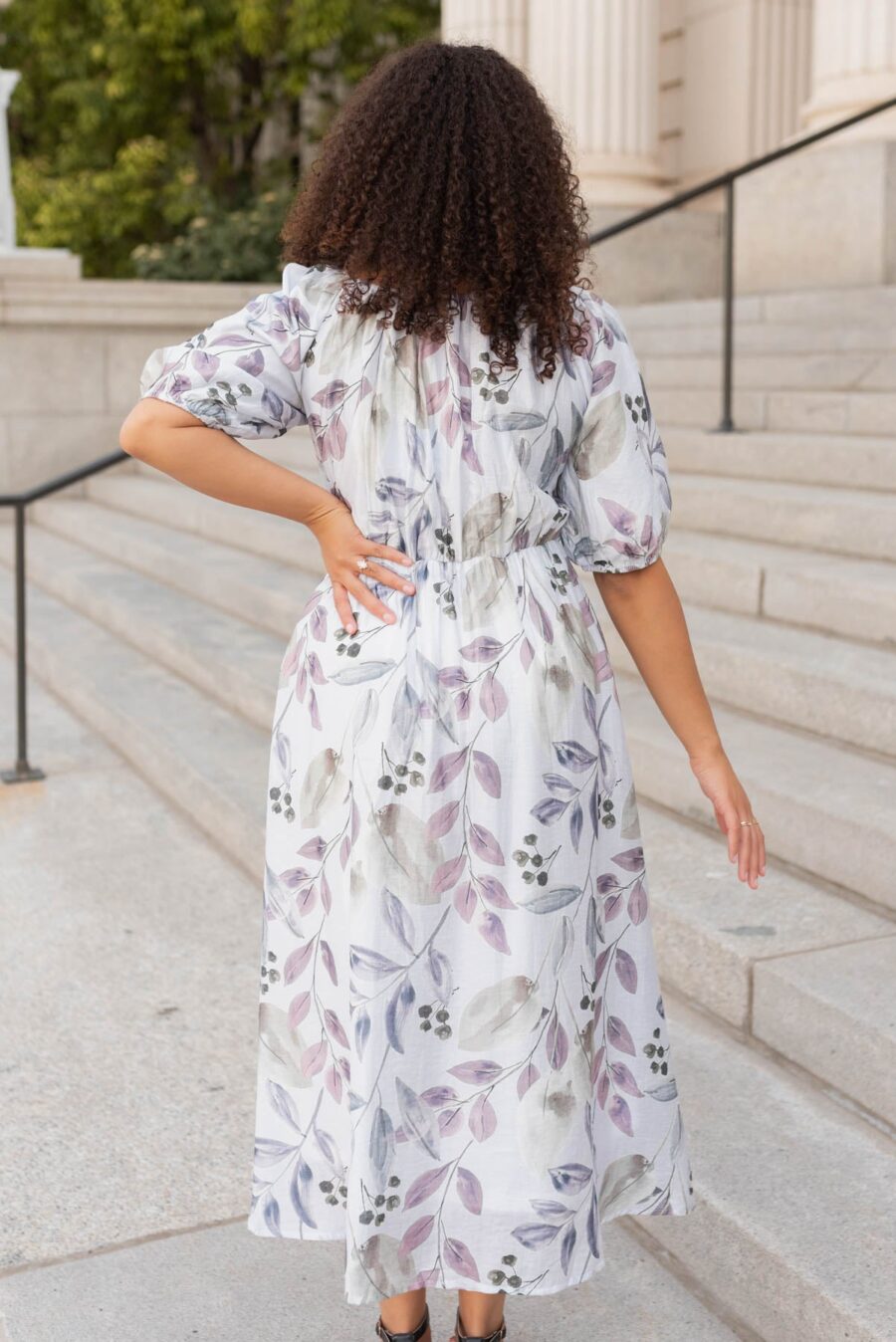 Audrie Lavender Floral Dress