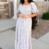 Azalea Lavender Floral Dress