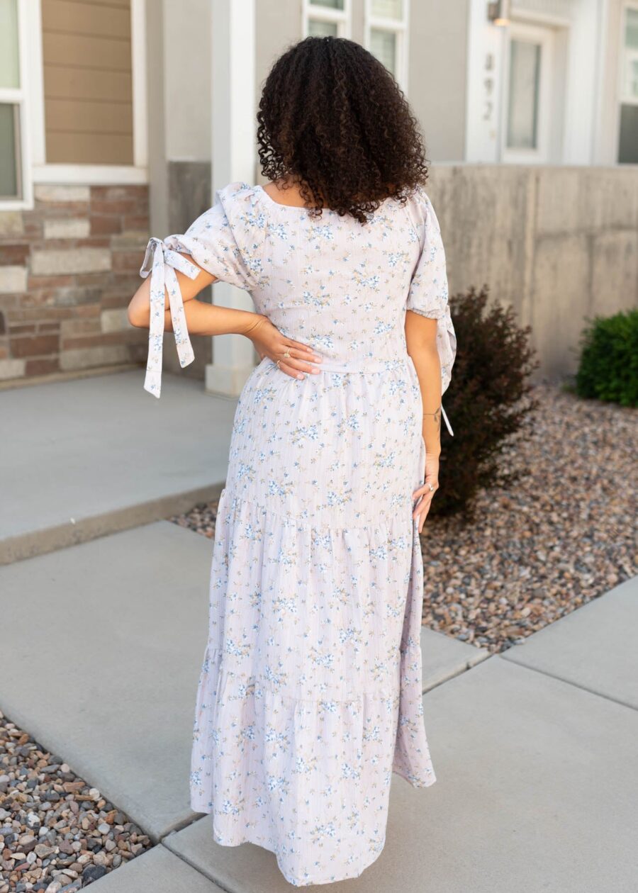 Azalea Lavender Floral Dress