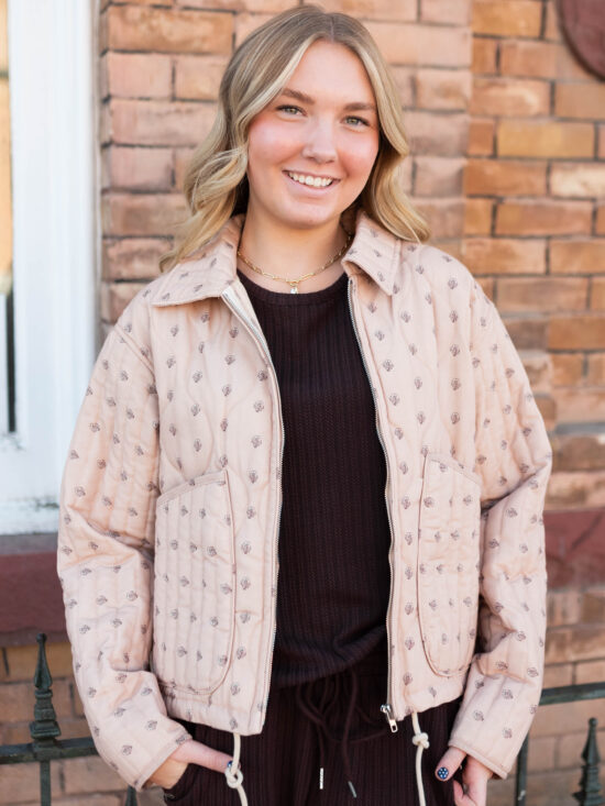 Bailey Taupe Floral Jacket