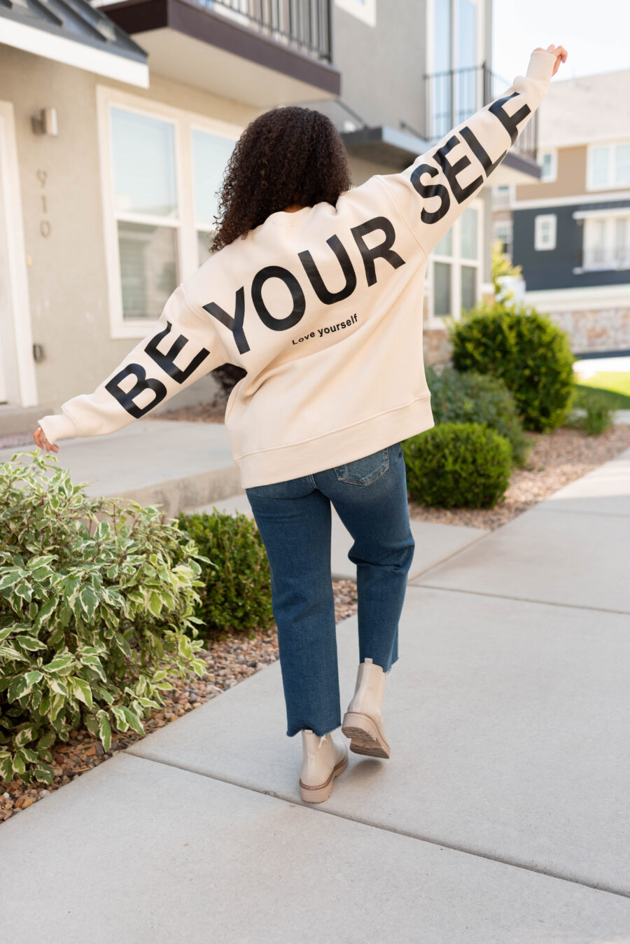 BeYourselfCreamPullover.jpg Be Yourself Cream Pullover