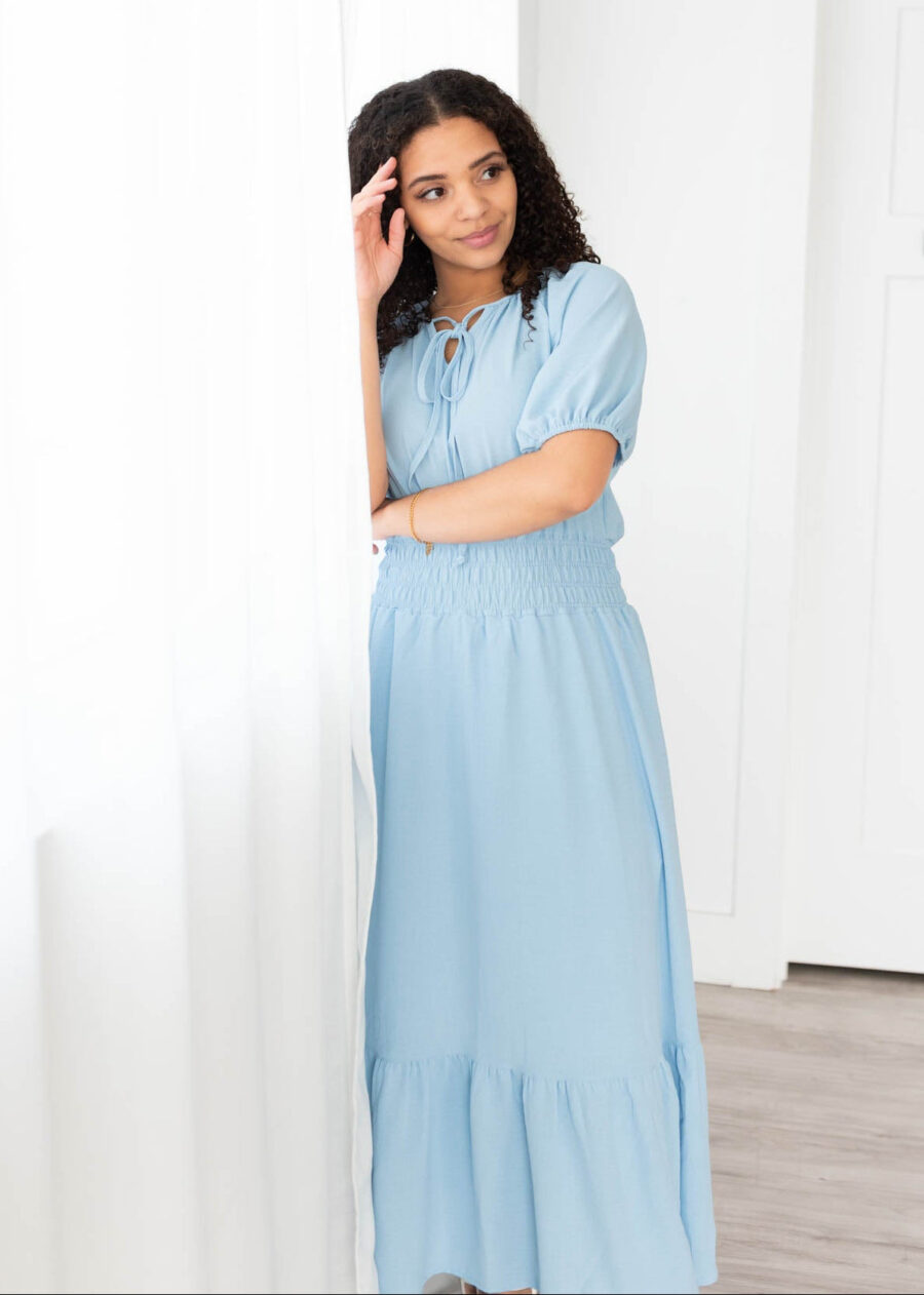 Becca Blue Tie Dress