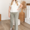 Bella Cream Mock Neck Top
