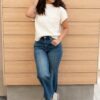 Bella Cream Mock Neck Top