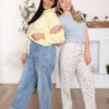 Beth White Floral Jeans
