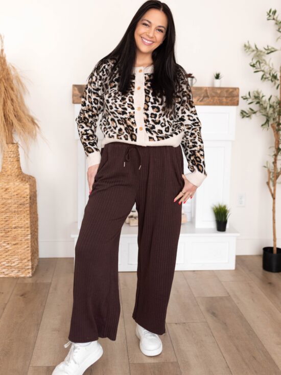 Briana Leopard Print Cardigan