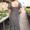 Bridget Black Gingham Dress