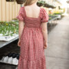 Bridget Red Gingham Dress