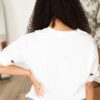 Bridgette Black Embroidered Bow Top