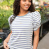 Brooklynn Blue Striped Top