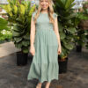 Brylee Sage Smocked Dress