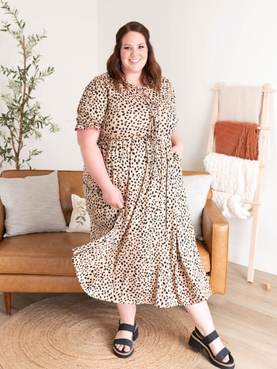 Miranda Leopard Bow Dress