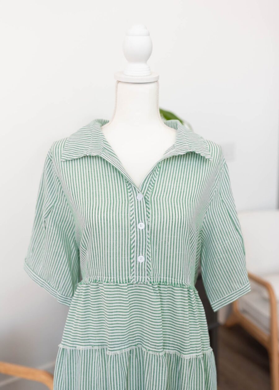 MollyGreenStripeDress1.jpg Molly Green Stripe Dress