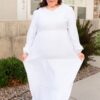 Molly White Embroidered Bodice Dress