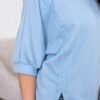 Narissa Blue Textured Pullover