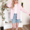 Payton Pink Button Up Top