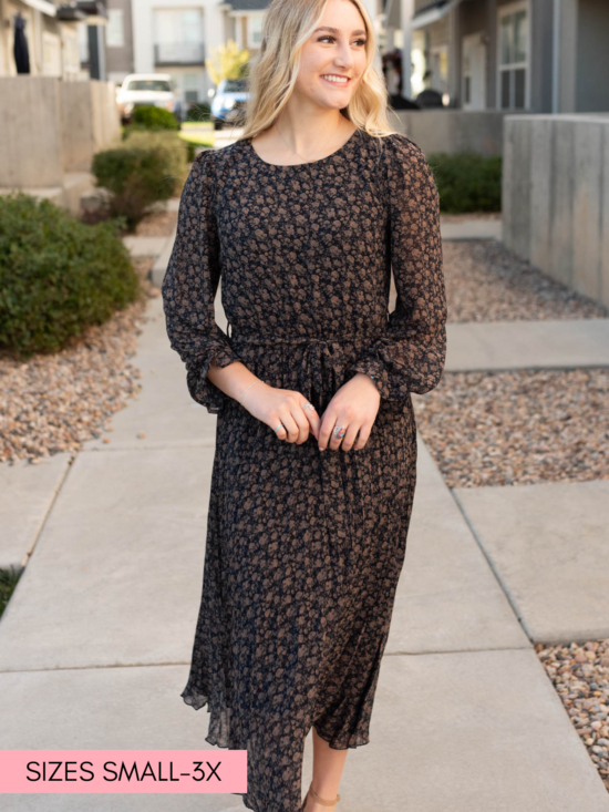 Rayleen Navy Multi Floral Dress