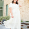 Rebekah Cream Button Down Dress