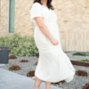 Rebekah Cream Button Down Dress